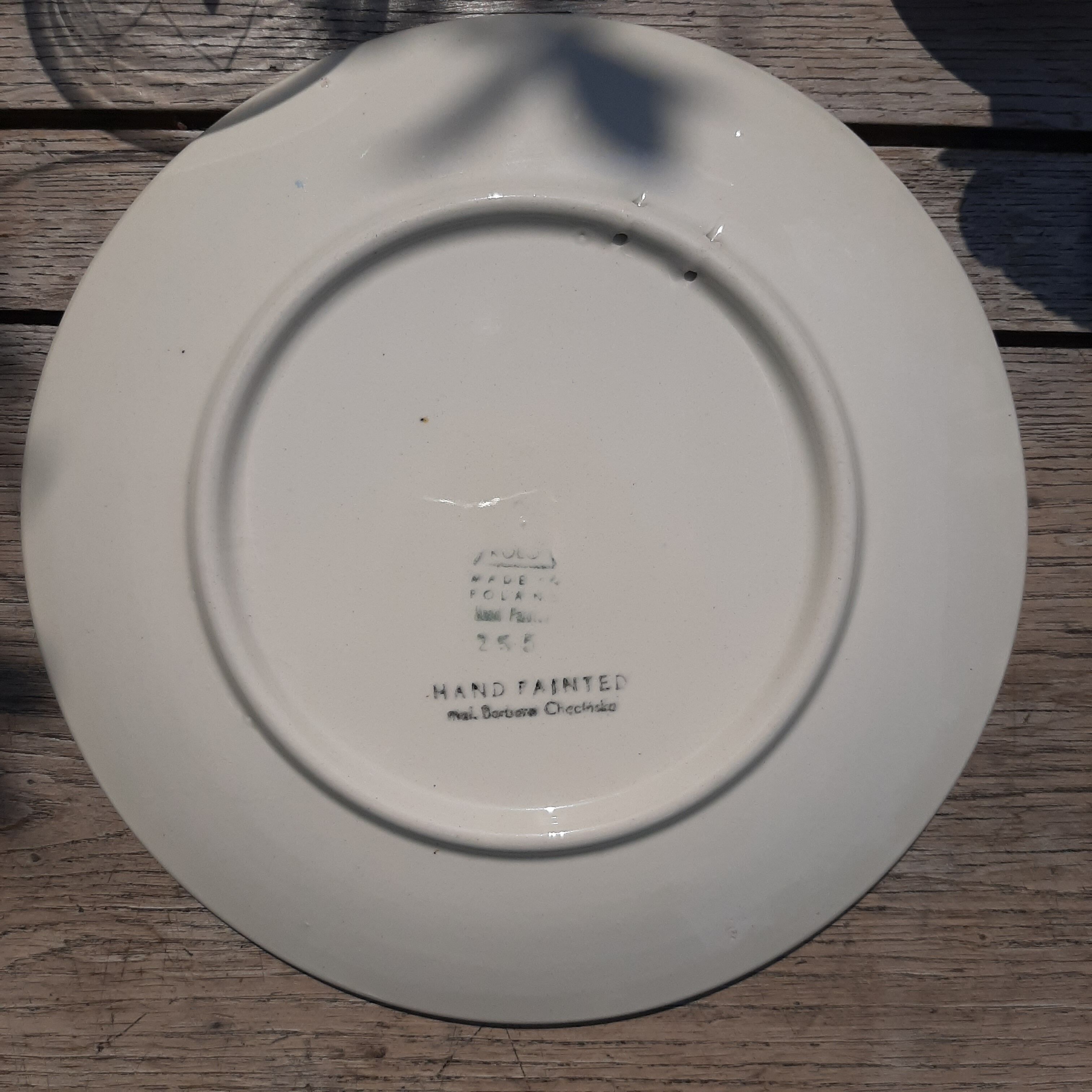 Blue flower plate Poland