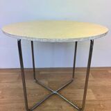 1930s original chrome Bauhaus tubular steel table by Robert Slezak