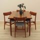 Set of four teak chairs, Danish design, 1970s, made in Denmark