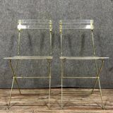 The invisibles: pair of folding chairs by Yonel LEBOVICI and Bernard Berthet