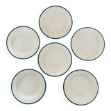 6 earthenware soup plates