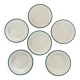 6 assiettes creuses en faïence