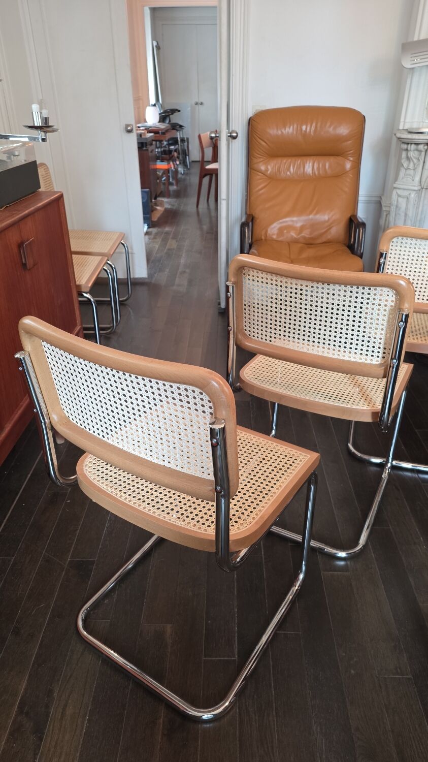 Chaises Cesca B32 par Marcel Breuer