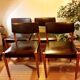 Lot 4 Scandinavian chairs Zetel Behaagt vintage 70s