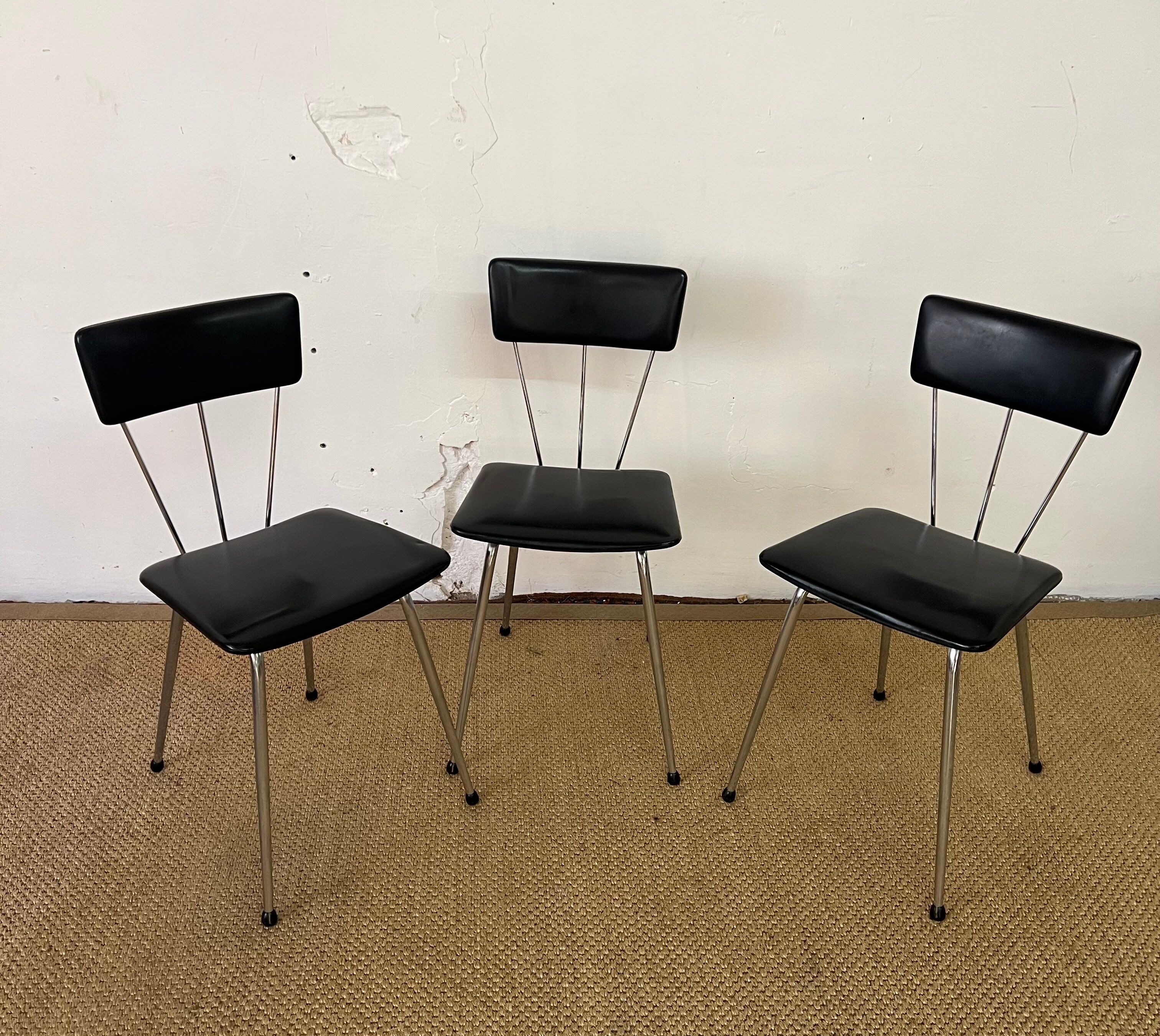 Lot de 3 chaises vintage Soudexvinyl
