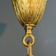 Important bronze chiseled chandelier in Louis XVI style with 8 light arms by Lucien Gau.