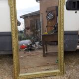Mirror 19 th wood and golden stuc 156x87cm