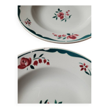 Lot n°2 of 5 soup plates FB 62