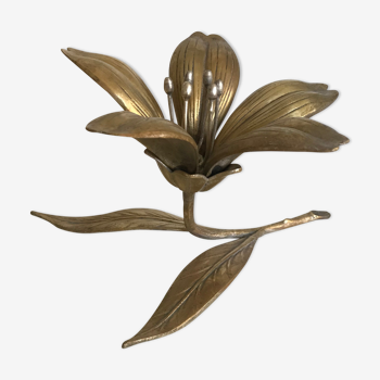 Brass flower ashtray