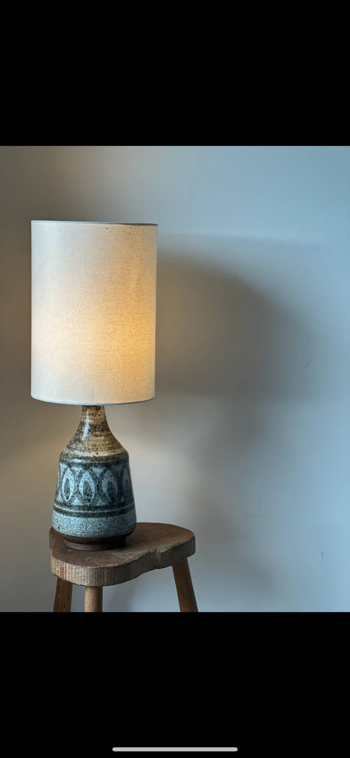 Ceramic table lamp, Denmark 1970