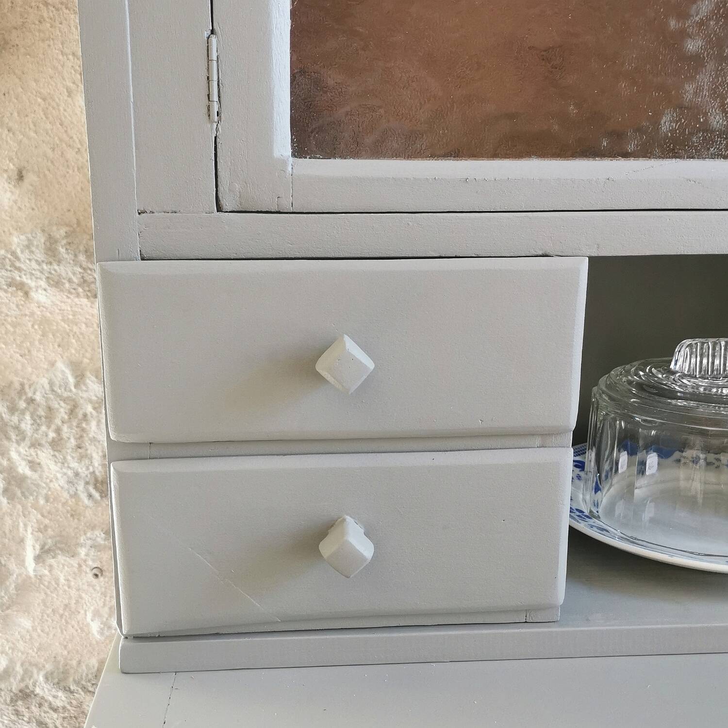 Vintage shelf, high Parisian sideboard