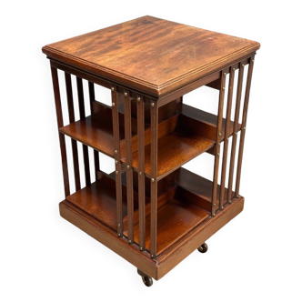 Antique revolving bookcase