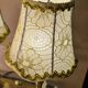 Bronze bedside lamps with gold lampshade and gold gallon 31x14
