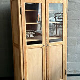 Antique pharmacy display case