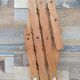 Vintage accordion coat holder 70s wood