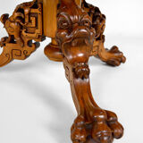Japanese rotating library pedestal table by Gabriel Viardot, 1880