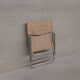 Niels Gammelgaard 'Cox' Folding Linen Mid-Century Chrome Lounge Chair