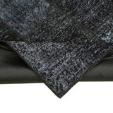 Handmade anatolian vintage 172 cm x 244 cm black patchwork carpet