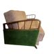 Vintage green beige sofa / sofa bed / armchair