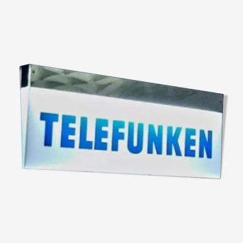 illuminated sign audio telefunken 1970/80 double sided