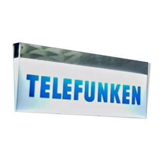 illuminated sign audio telefunken 1970/80 double sided