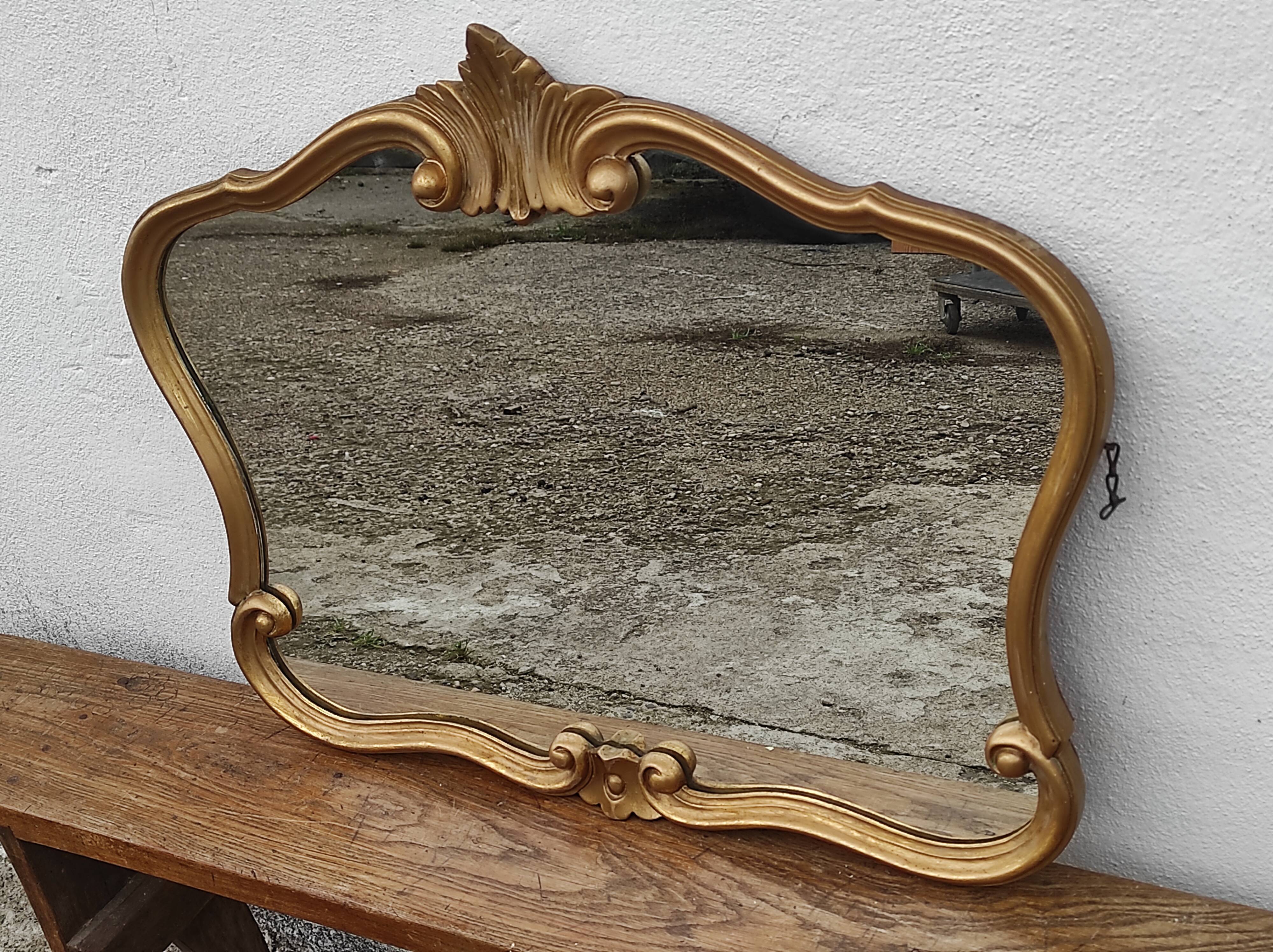 Coiffeuse articulée avec miroir. - Baroque - Bronze (doré