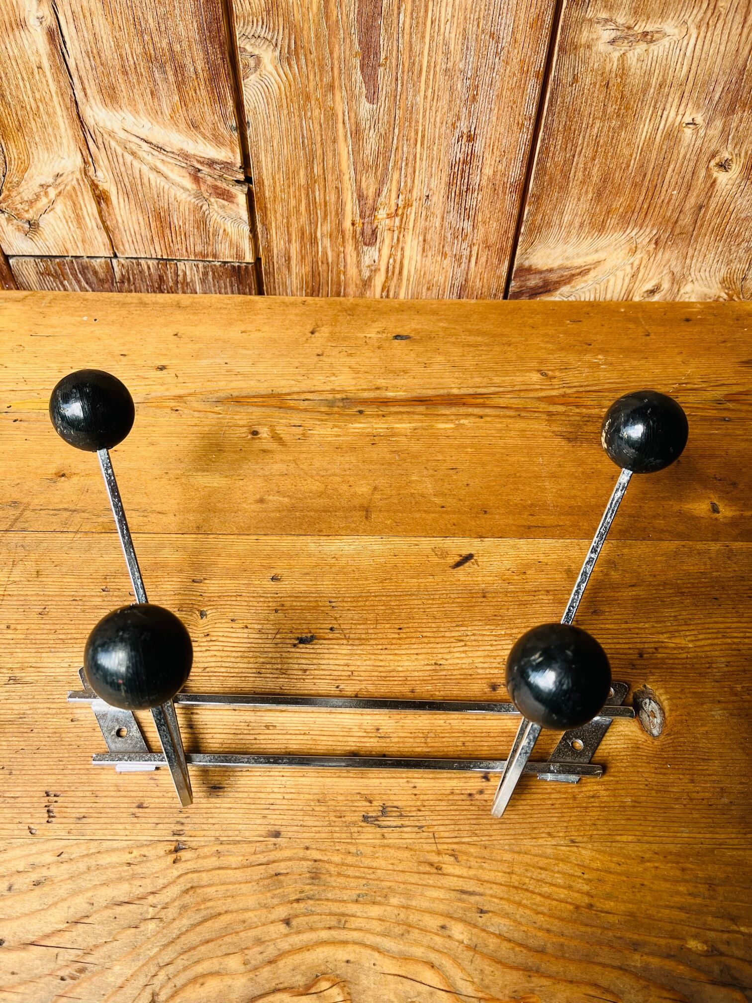 Vintage wall coat rack 4 hooks