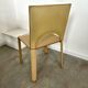 Lot 4 chairs all leather cream design 70s/80s Italy vintage