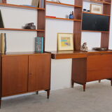 Norwegian Mid Century Modular Standing Shelf, 1960's