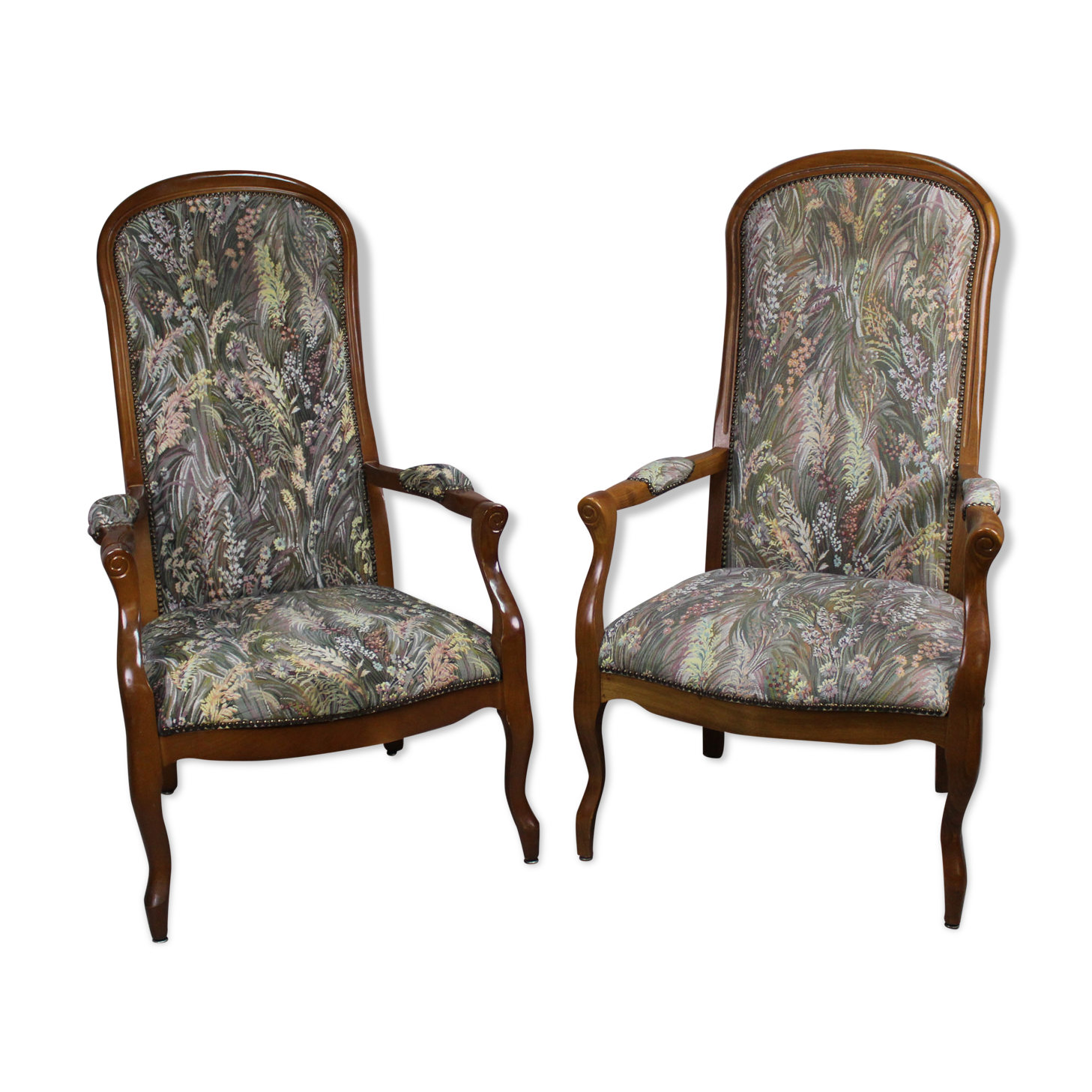 Paire de fauteuils Voltaire « Blaise et Pascal »