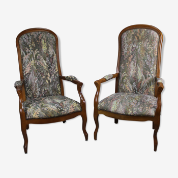 Paire de fauteuils Voltaire « Blaise et Pascal »