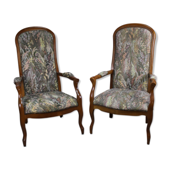 Paire de fauteuils Voltaire « Blaise et Pascal »