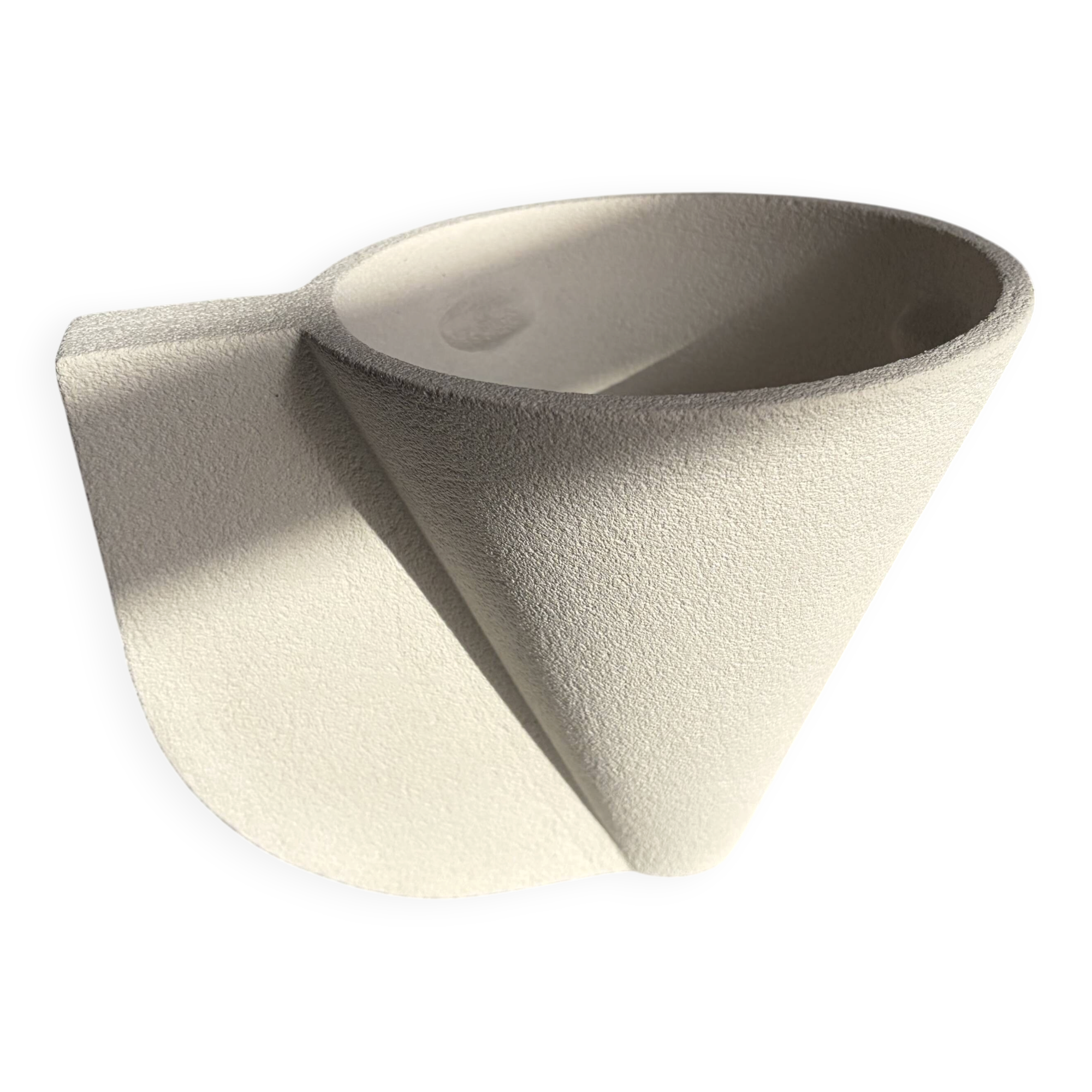 Off-white wall light in stoneware - The Oblist (new)