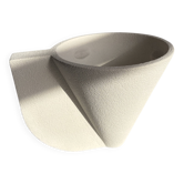 Off-white wall light in stoneware - The Oblist (new)