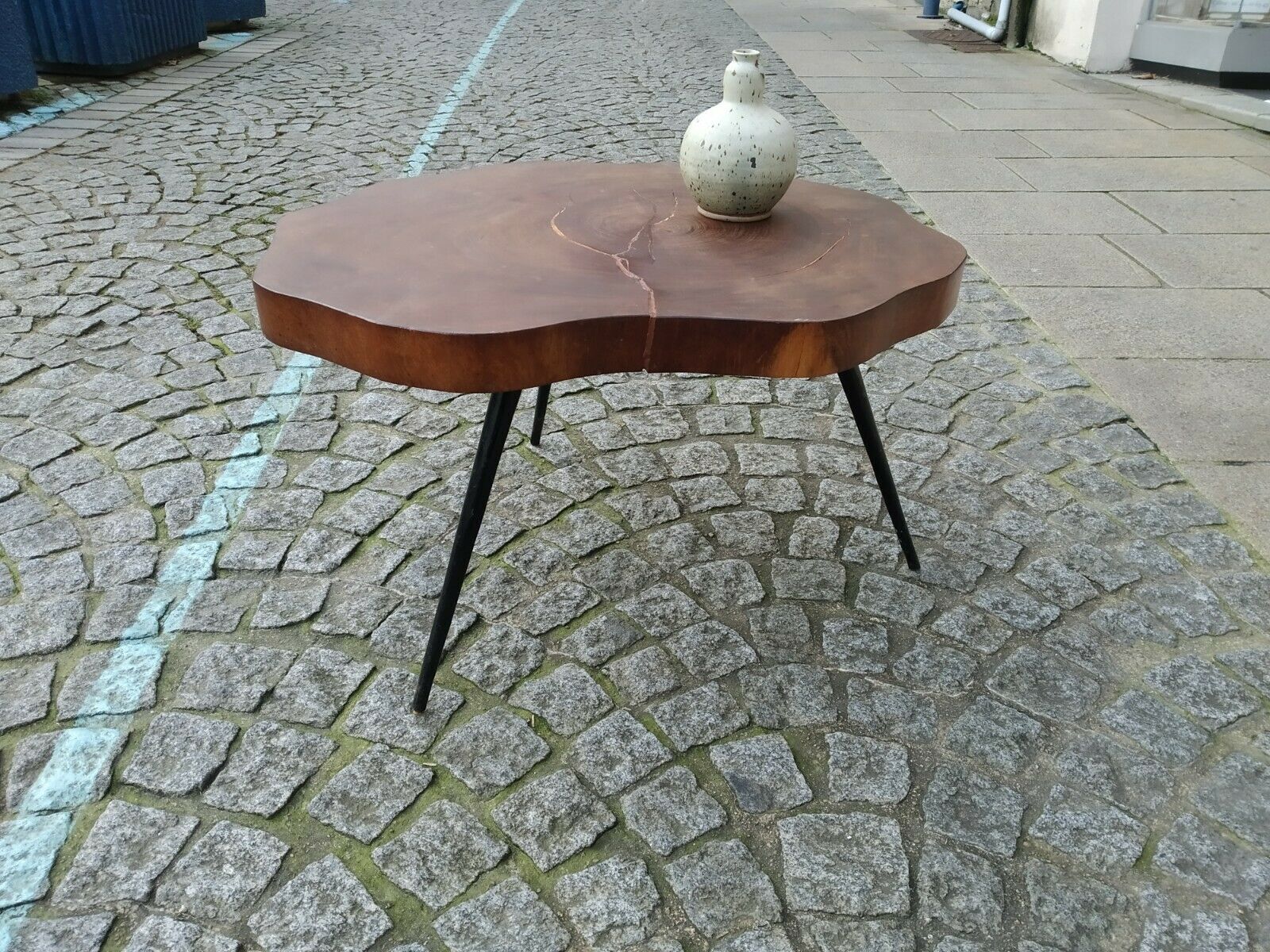 Brutalist free-form coffee table 1950s