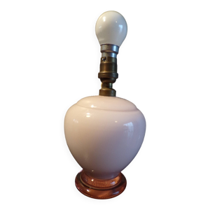 Lampe verre rose 1930