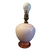 Lampe verre rose 1930