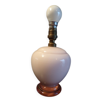 Pink glass lamp, 1930s