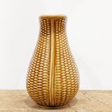 Vintage decanter ('60) pattern "grains of rice". Honey color. In perfect condition.