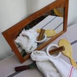 Ancien miroir en bois