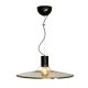 A glass pendant light, Italy 1970s