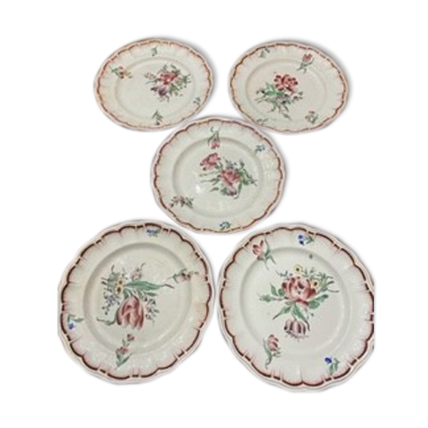 5 flat plates Lunéville