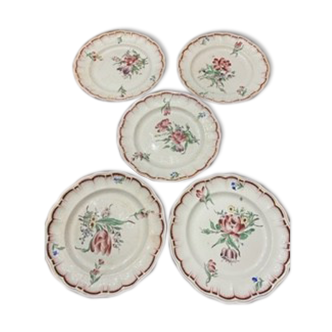 5 flat plates Lunéville