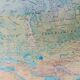IGN Air France vintage planisphere world map 1980