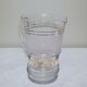 Pitcher in frosted glass and gilding 1 liter