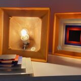 1 of 2 Bent Karlby Kvadrille wall table lamp for Lyfa, Denmark 1960s