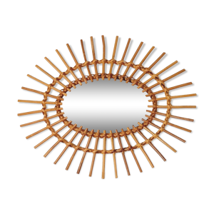 Miroir soleil oval en