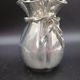Jean Goardere Silver-plated 95% pewter vase, Art Deco period, circa 1940