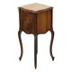 Antique Bombed Bedside Table Marble Louis XV Late 19th Century