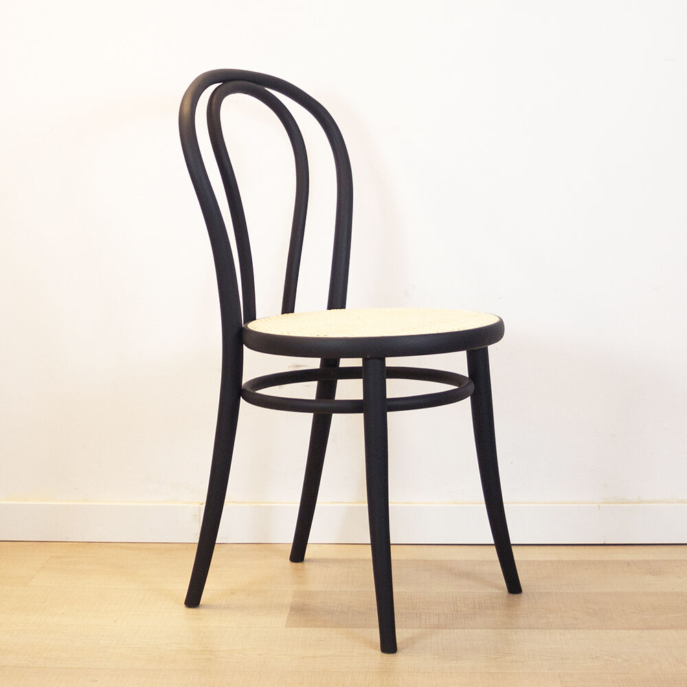 Black No.18 style chair, Czechoslovakia, 1960's